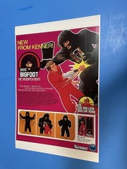 KENNER SIX MILLION DOLLAR MAN VS THE SASQUATCH BEAST BIONIC BIGFOOT POSTER NEW.