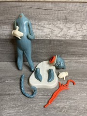 Vintage 1959 Cat In The Hat Dr. Seuss Revell PARTS AND REPAIR ONLY Incomplete