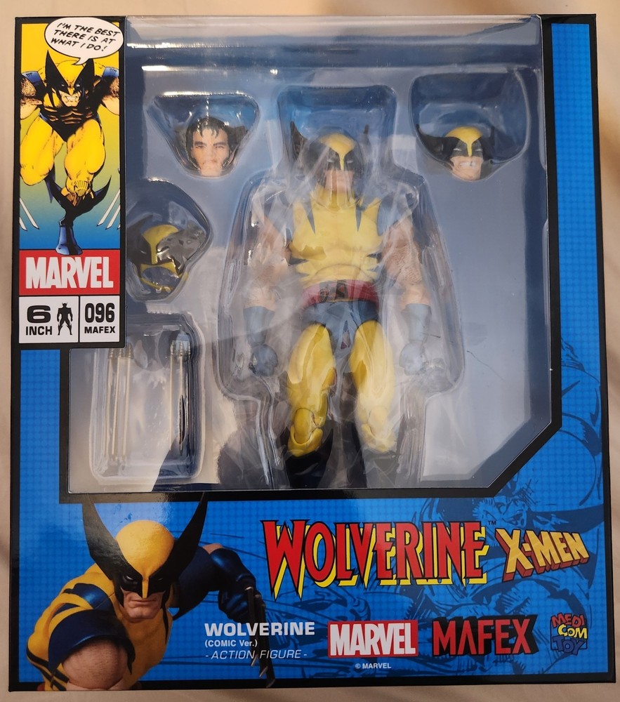 MAFEX No.96 Wolverine Comic Ver. X-Men Medicom Action Figure Opened Once!