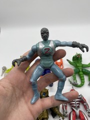 Vintage Power Rangers Figure Lot Flip Head Pink Red Green Yellow Peckster Zedd