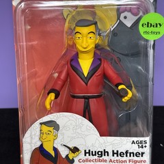 NECA The Simpsons HUGH HEFNER 25th Anniversary 5 Inch Action Figure Series 1 New