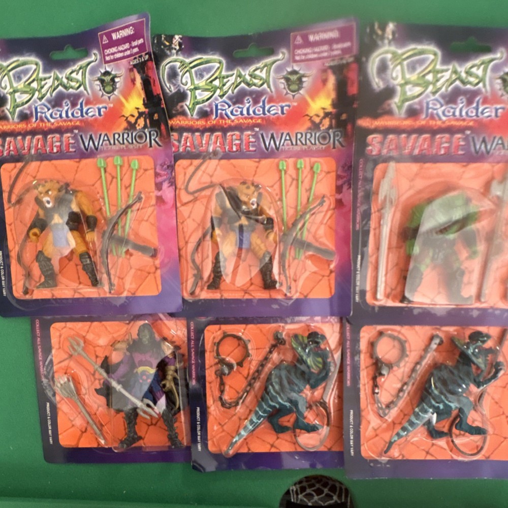 Beast Raider Savage Warrior Action Figure Collection Fantasy Dinosaur Lion Weap…