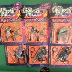 Beast Raider Savage Warrior Action Figure Collection Fantasy Dinosaur Lion Weap…