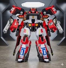 Authentic SAMG Metal Cardbot W BLAION & BLUE COP W Transforming Robot Set