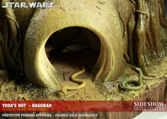 STAR WARS~YODA’S~DAGOBAH HUT~SIXTH SCALE ENVIRONMENT~LE 1500~SIDESHOW~MIBS