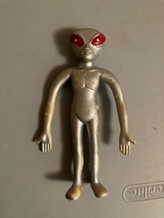 Vintage Rare Lot Of 90s Area 51 Alien Action Figures UFO Silver Green