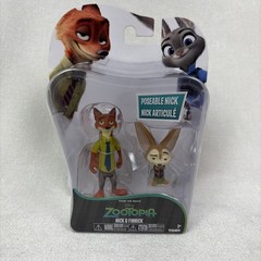 NEW DISNEY NICK & FINNICK – Zootopia 3″ FIGURE 2-Pack POSEABLE Toy