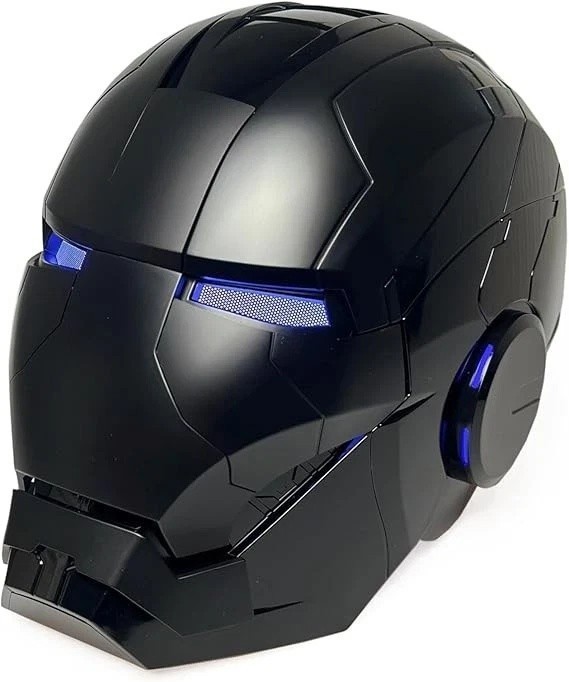 1:1 MK5 Iron Man Deformable Voice Control Wearable Helmet Matte Black Stock