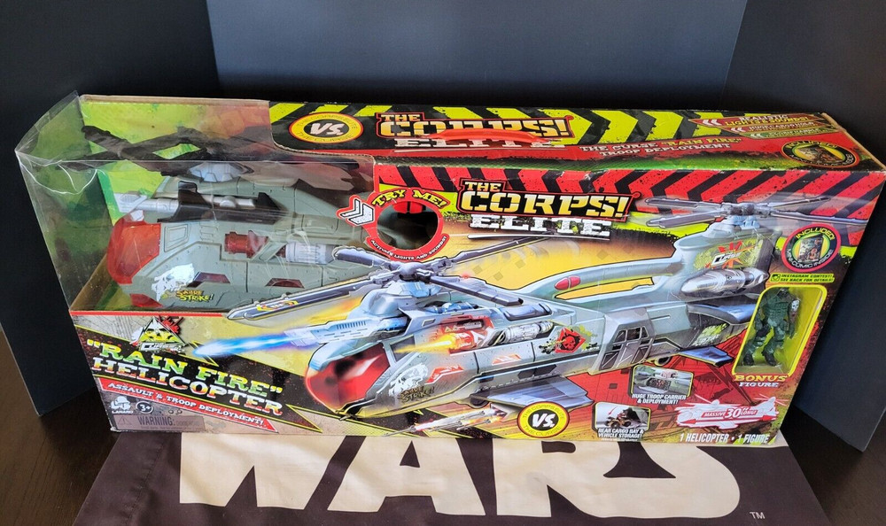 Rain Fire Helicopter Lanard G.I. JOE COBRA The Corps Elite MIB NEW