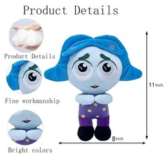 Cute Inside Out 2 Plush Toys Collection, 9″ Inches Soft Cuddly Stuffed Toys