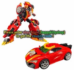 Metal Cardbot S REDBLITZ Action Figure Sport Car Transform Robot Kids Toy No Box