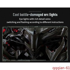 1/1 Megatron English Voice-Controlled Halloween 1PC Wearable Helmet With LED Eye