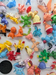 Pokemon Mini Figures Mixed Lot of 56 Miniature Toys PK China 2 Pokeballs