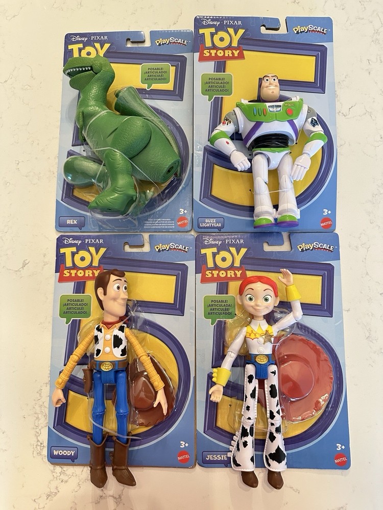 Toy Story 5 Complete Set Woody Buzz Lightyear Jessie Rex Playscale Pixar Lot