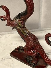 Vintage Metal Miniature Figurines Dungeons & Dragons Tabletop Lot of 5 w/ Dragon