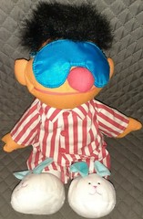 TYCO 1996 19″ Sesame Street Talking Sleepy Time Snoring Ernie Bedtime Plush