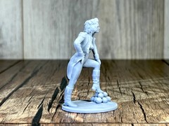 Action Figure Napoleoniс girl 60mm Tabletop Miniature Resin Figure