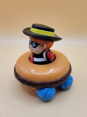 2 Vintage Fast Food Toys ~ 1989 BK Lickety Split Racer & 1996 Hamburgler Racer🍔