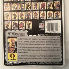GI Joe ARAH Action Figure – DR. MINDBENDER 1986 – Carded Unpunched Original MOC