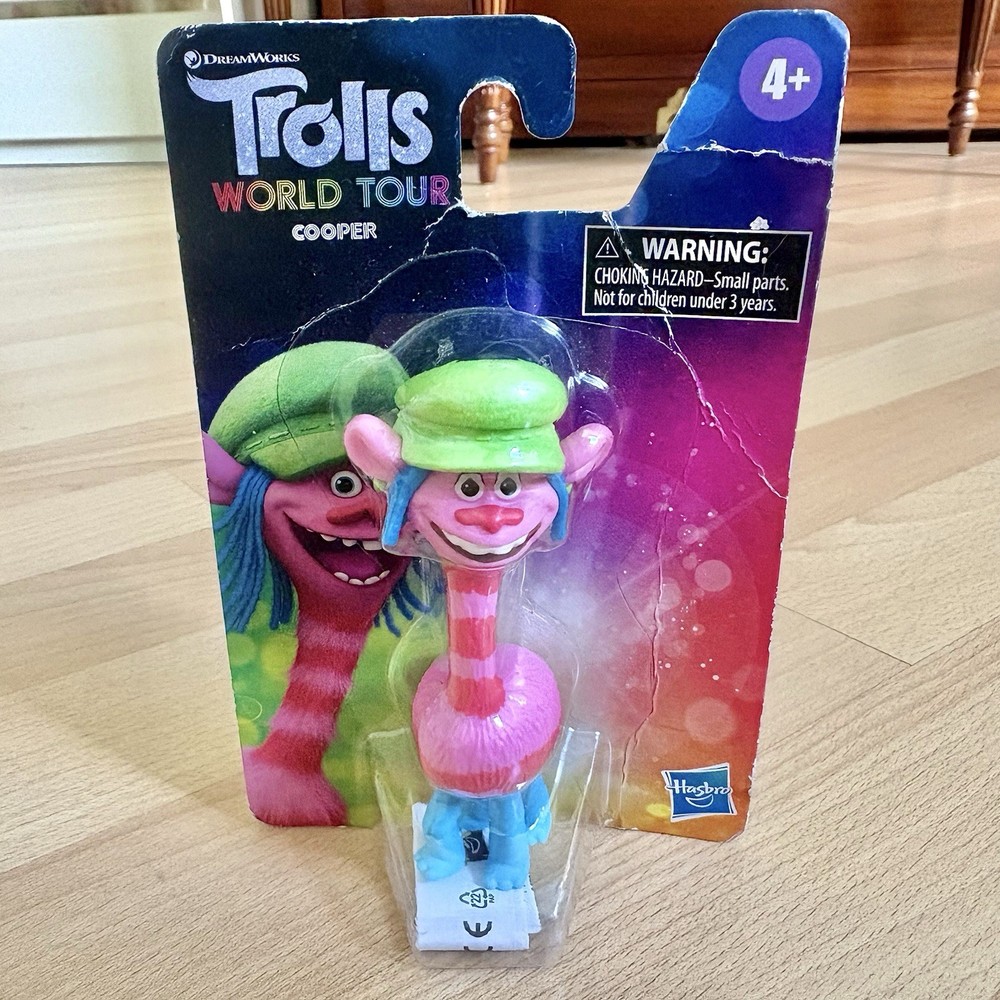 TROLLS World Tour COOPER Figure 4” Miniature Toy Hasbro *NEW*