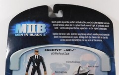 2002 Hasbro Men in Black 2 AGENT JAY with Alien Pursuit Cycle, Action Fig. New