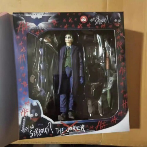 The Dark Knight Joker Heath Ledger Action Figure Poseable Model MAFEX #051 Box
