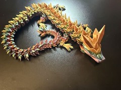 Articulated Crystal Dragon 23inch Rainbow