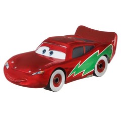 Disney Pixar Cars Movie #95 Christmas Lightning McQueen 1:55 Diecast Model Car