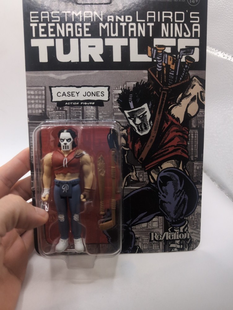 Casey Jones Comic Color TMNT Wave 11 ReAction Figure Brand New