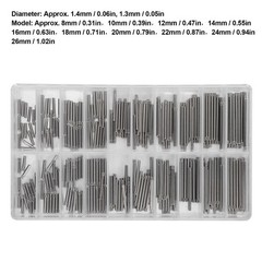 1.3MM/1.4MM 8‑26MM Watch Bracelet Pin Friction Bar Assortment Watch Repairing