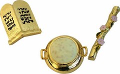 Ark of The Covenant – Contents – Aaron Rod/Manna Vessel & Tablets (4 Inches)