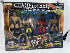 WWF Championship Title Belt Series 4-Pack Action Figures Set NIB