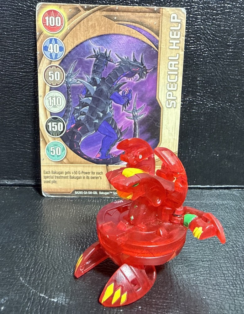 BAKUGAN Alpha HYDRANOID 600g Translucent Pyrus MASQUERADE + Card
