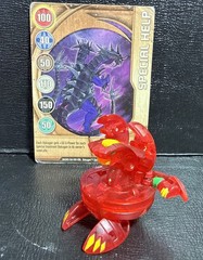 BAKUGAN Alpha HYDRANOID 600g Translucent Pyrus MASQUERADE + Card