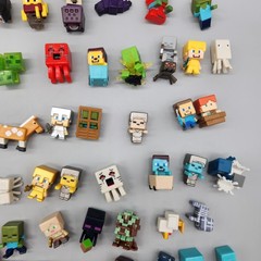 Large Lot of Minecraft Minifigures Blocks Spiders 100+ Mixed *Read & See Photos