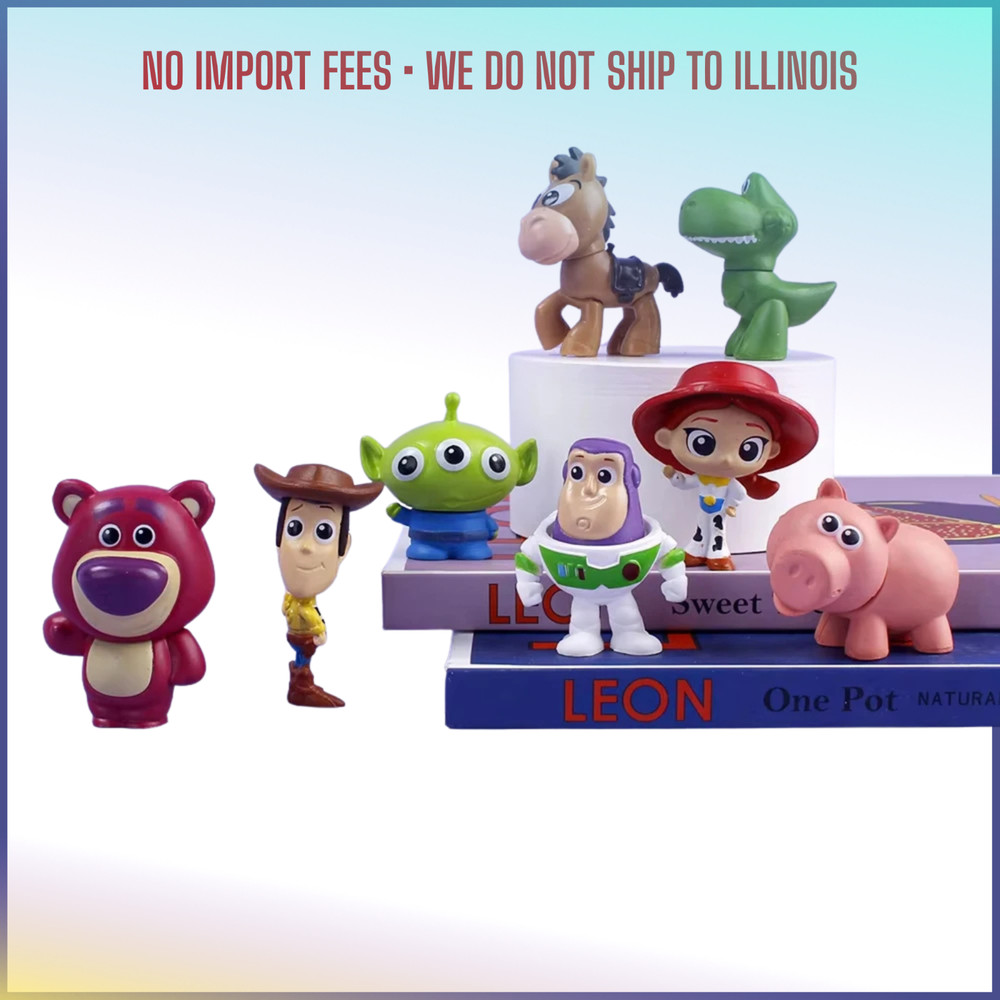 5cm 8PCS Cartoon Family Character PVC Model Figures Collection Set