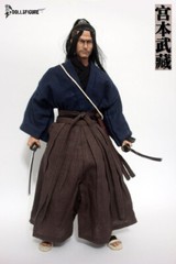 Miyamoto Musashi Rooted Hair Head＆Clothing Sets 1/6 Action Figure DOLLSFIGURE