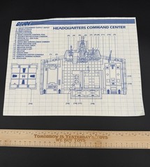 Vintage 1983 GI Joe Headquarters ORIGINAL Instructions Blueprints CT