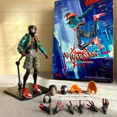 Spider-Man Action Figure Miles Morales Into The Spider Verse Toy Gift With Box