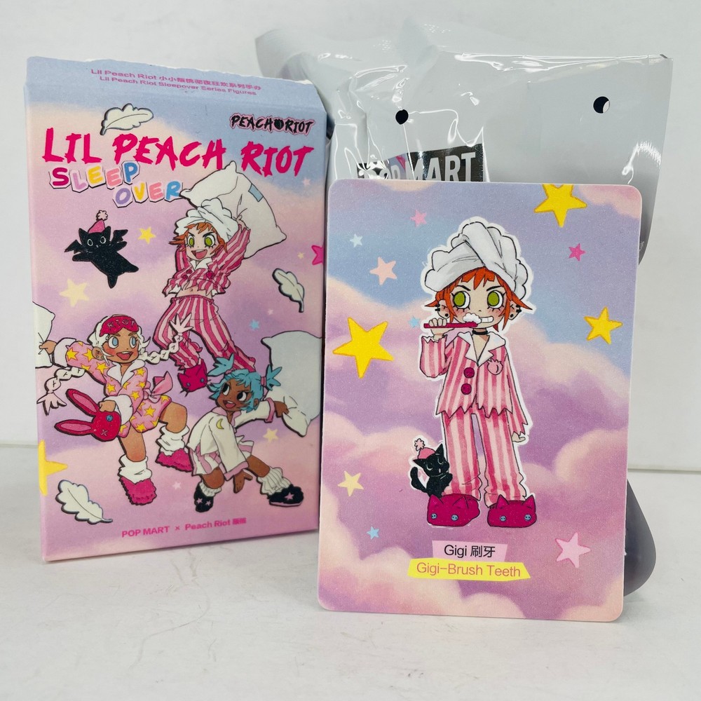 POP MART x Lil Peach Riot Sleepover Series Gigi-Brush Teeth Confirmed Figure