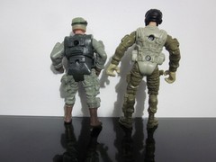 Lanard The Corps 4” Military Army Action Figures Vintage Lot of 2