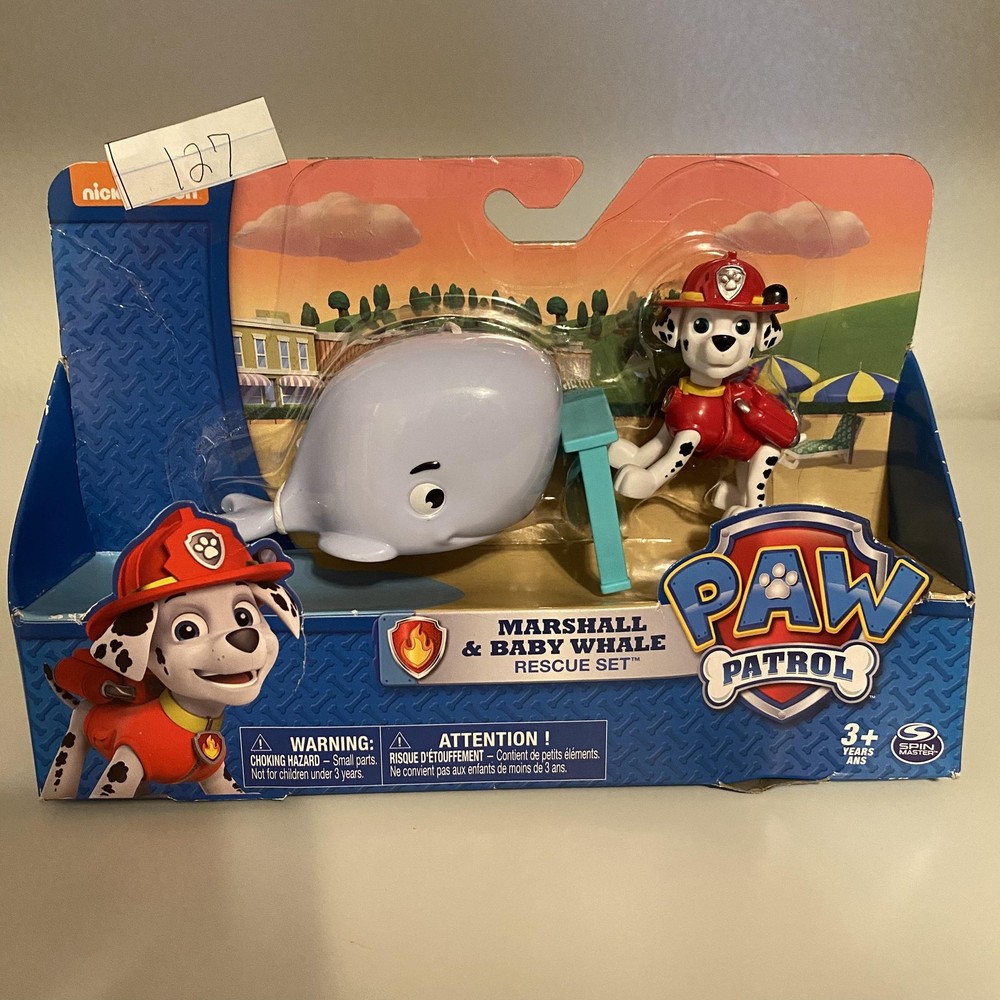 Paw Patrol Marshall & Baby Whale Rescue Set Spin Master Action Figure Toy