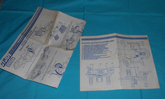 vintage G.I. GI JOE INSTRUCTIONS BLUEPRINTS LOT x10 Manta Havoc Asp FREE SHIP