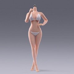 US ANT 1/6 T302B Pale Skin Slim Girl 12″ Female Seamless Action Figure Body Toys