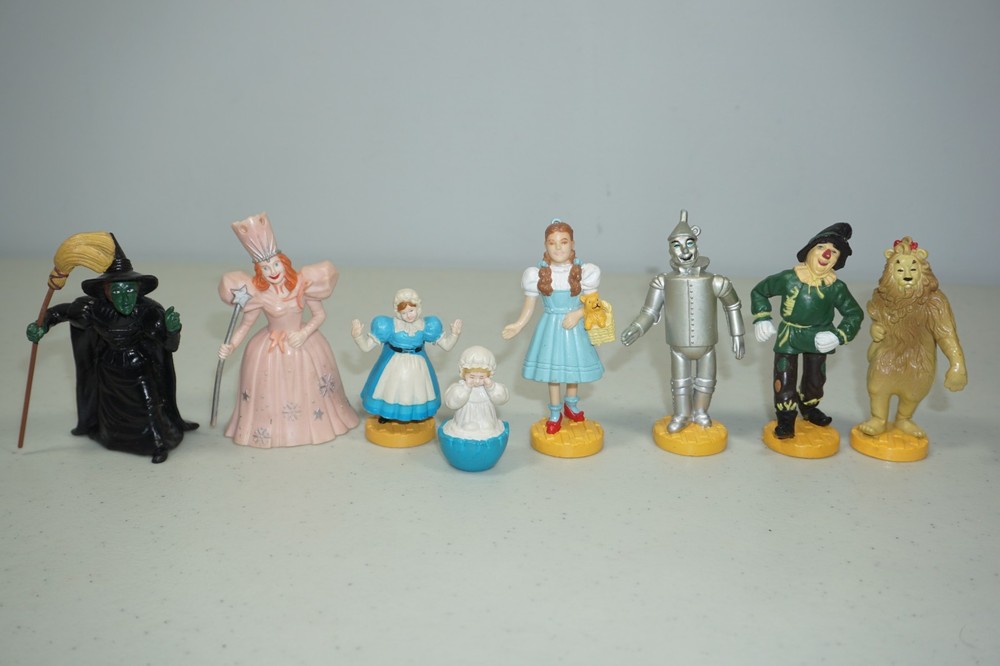 Wizard of Oz PVC Figure Lot of 8 Vtg Lowe’s Ren Presents 1987 1988 MGM Turner