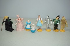 Wizard of Oz PVC Figure Lot of 8 Vtg Lowe’s Ren Presents 1987 1988 MGM Turner
