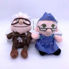2pcs Up Movie Carl Ellie Plush Toy Set 14cm 20cm Soft Stuffed Dolls Gift USA