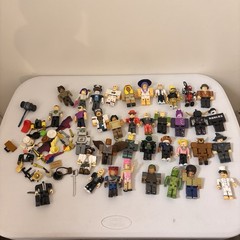R0BL0X Toys Action Series Lot Of 36 Rare Figures & Loose Parts- No Codes