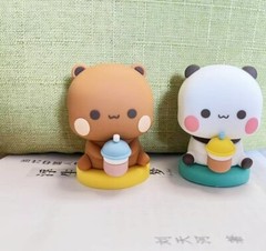 MITAO Panda YIER Bubu and Dudu Cute Sweet Couple Figure Desktop Deco Art Toy