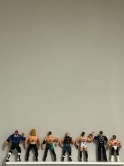 Lot Of 6 Vintage OSFTM 1998-99 Working Wrestling Action Figures See Photos/Video